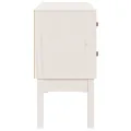 Armoire console Blanc 90x40x78 cm Bois de pin solide