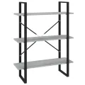 Bibliothèque Sonoma gris 80x30x105 cm Bois d'ingénierie