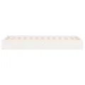 Cadre de lit Blanc Bois massif 75x190 cm Petit simple