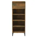 Étagère à chaussures Chêne fumé 40x36x105 cm Bois d'ingénierie