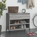 Armoire à chaussures Sonoma gris 70x36x60 cm Bois d'ingénierie