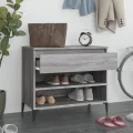 Armoire à chaussures Sonoma gris 70x36x60 cm Bois d'ingénierie