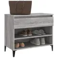 Armoire à chaussures Sonoma gris 70x36x60 cm Bois d'ingénierie