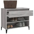 Armoire à chaussures Sonoma gris 70x36x60 cm Bois d'ingénierie