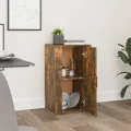 Buffet Chêne fumé 40x33x70 cm Bois d'ingénierie