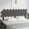 Tête de lit Gris 178x3x80,5 cm Bois massif de pin