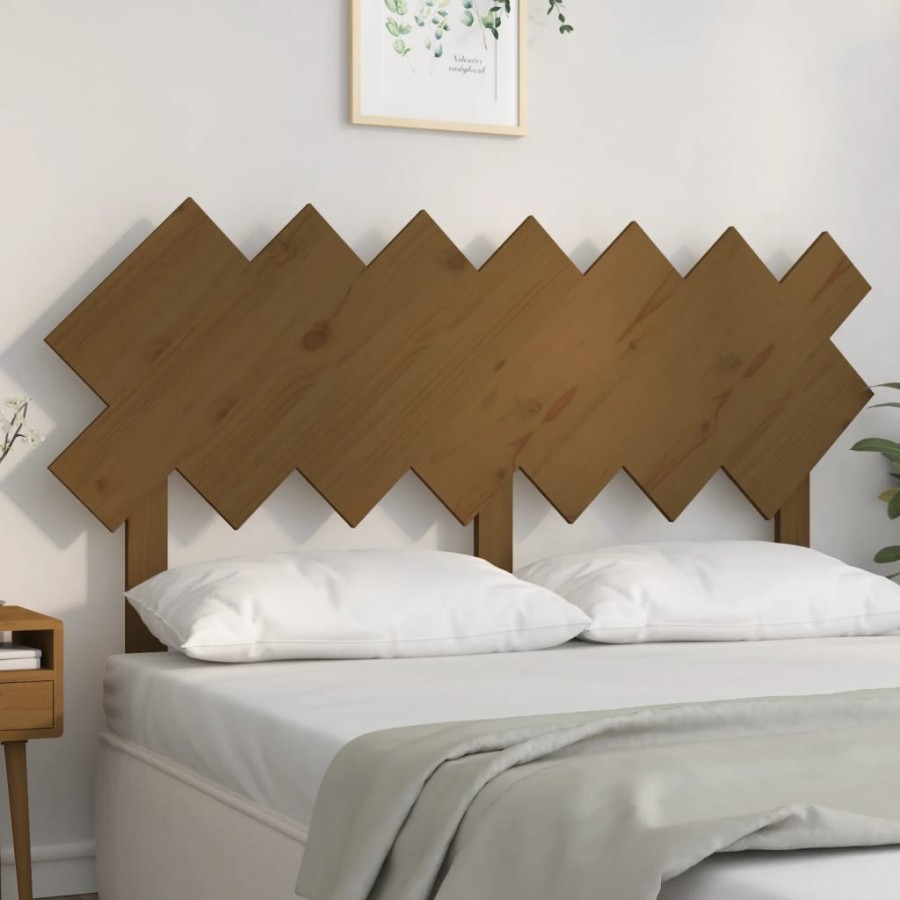 Tête de lit Marron miel 151,5x3x81 cm Bois massif de pin