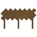 Tête de lit Marron miel 151,5x3x81 cm Bois massif de pin