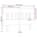 Tête de lit Marron miel 163,5x3x81 cm Bois massif de pin