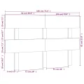 Tête de lit Marron miel 184x3x81 cm Bois massif de pin
