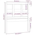 Tête de lit 95,5x4x100 cm Bois massif de pin