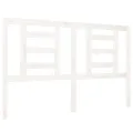 Tête de lit Blanc 126x4x100 cm Bois massif de pin