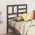 Tête de lit Gris 106x4x104 cm Bois massif de pin