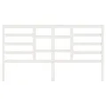Tête de lit Blanc 206x4x104 cm Bois massif de pin