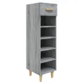Meuble à chaussures Sonoma gris 30x35x105 cm Bois d'ingénierie