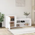 Armoire à chaussures Blanc 130x35x54 cm Bois d'ingénierie