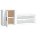 Armoire à chaussures Blanc 130x35x54 cm Bois d'ingénierie