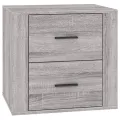 Table de chevet Sonoma gris 50x39x47 cm