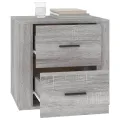 Table de chevet Sonoma gris 50x39x47 cm