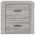 Table de chevet Sonoma gris 50x39x47 cm