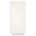 Buffet Blanc 120x35x80 cm Bois massif de pin