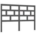 Tête de lit Gris 146x4x100 cm Bois massif de pin