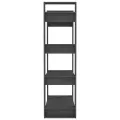 Bibliothèque/Séparateur de pièce Gris 80x35x125 cm Pin solide