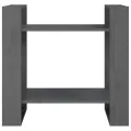 Bibliothèque/Séparateur de pièce Gris 60x35x57 cm Pin solide