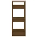 Bibliothèque/Cloison Marron miel 41x35x91 cm Bois massif