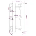Bibliothèque/Cloison Marron miel 41x35x91 cm Bois massif