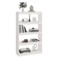 Bibliothèque/Séparateur de pièce Blanc 80x30x135,5cm Pin solide