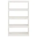 Bibliothèque/Séparateur de pièce Blanc 80x30x135,5cm Pin solide