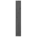 Bibliothèque/Séparateur de pièce Gris 60x30x199,5 cm Pin solide