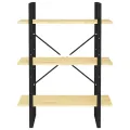 Bibliothèque à 3 niveaux 80x30x105 cm Bois de pin massif