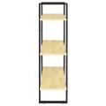 Bibliothèque à 3 niveaux 80x30x105 cm Bois de pin massif