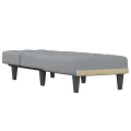 Chaise longue gris clair tissu