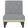 Chaise longue gris clair tissu