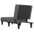 Chaise longue gris foncé tissu