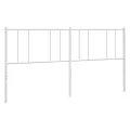 Tête de lit métal blanc 193 cm