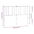 Tête de lit métal blanc 160 cm