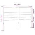 Tête de lit métal blanc 120 cm