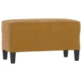 Banc Marron 70x35x41 cm Velours