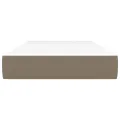 Matelas de lit à ressorts ensachés Taupe 90x200x20 cm Tissu