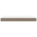 Matelas de lit à ressorts ensachés Taupe 90x200x20 cm Tissu
