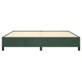 Cadre de lit Vert foncé 200x200 cm Velours