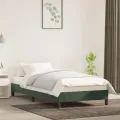 Cadre de lit Vert foncé 100x200 cm Velours