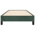 Cadre de lit Vert foncé 100x200 cm Velours