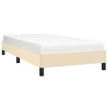 Cadre de lit Crème 100 x 200 cm Tissu