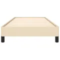 Cadre de lit Crème 100 x 200 cm Tissu