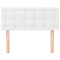 Tête de lit Blanc 80x5x78/88 cm Similicuir